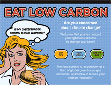 Tablet Screenshot of eatlowcarbon.org